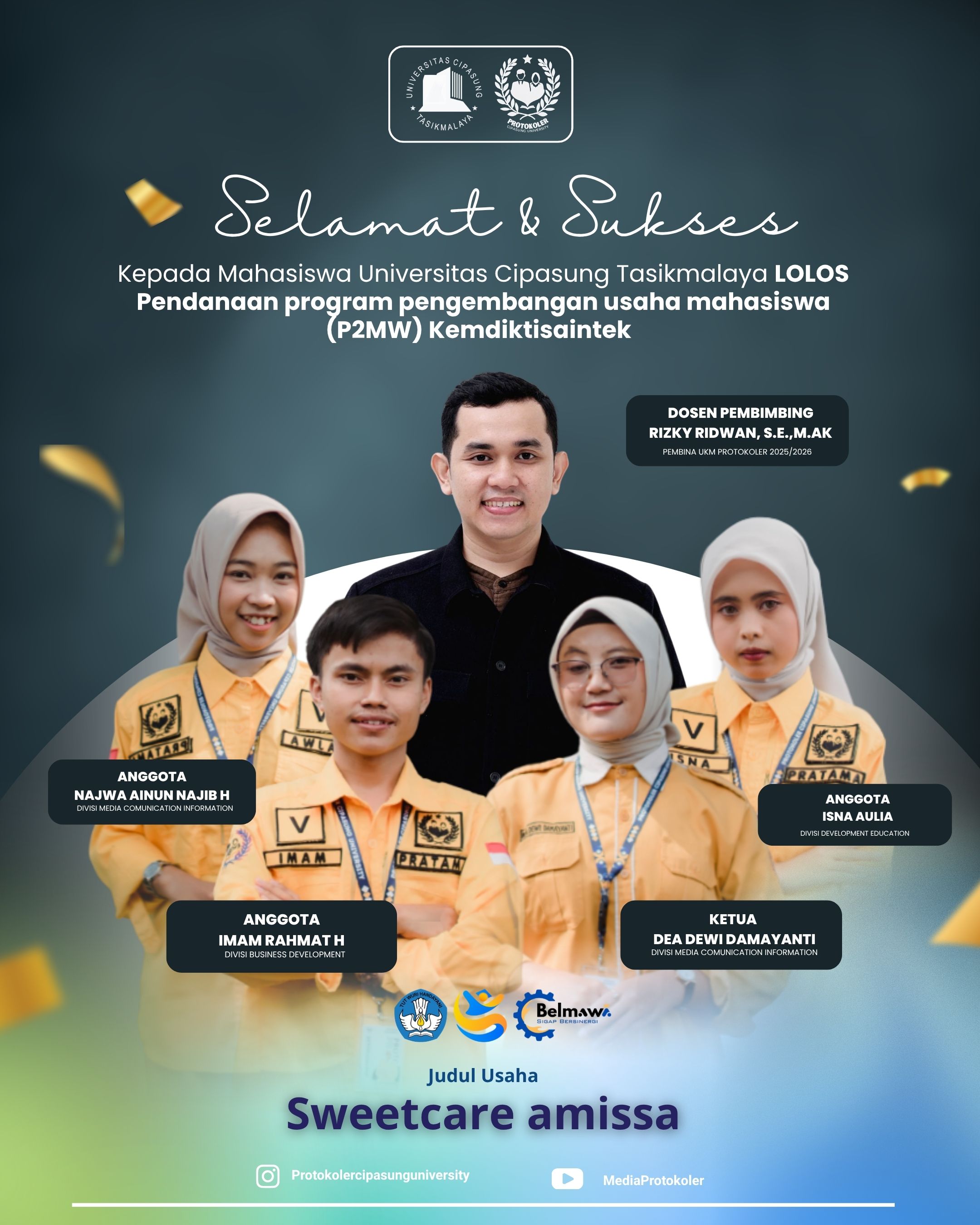 Prestasi Membanggakan! Mahasiswa Universitas Cipasung Berhasil Lolos Pendanaan P2MW Kemdiktisaintek 2026